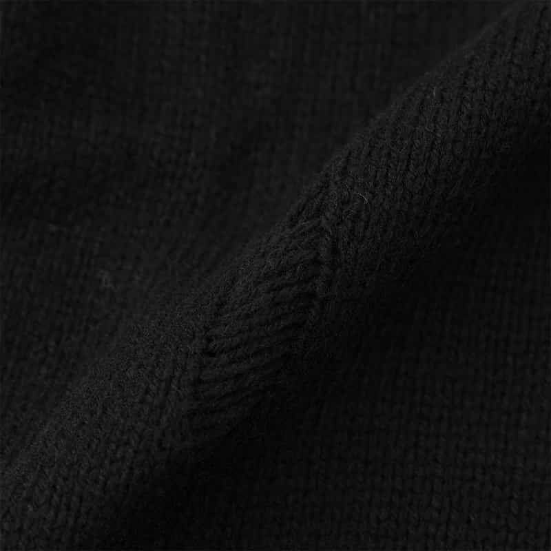 YOHJI YAMAMOTO YOHJI YAMAMOTO ＜ヨウジ ヤマモト＞ ダメージ加工ハイネックカーディガン BLACK