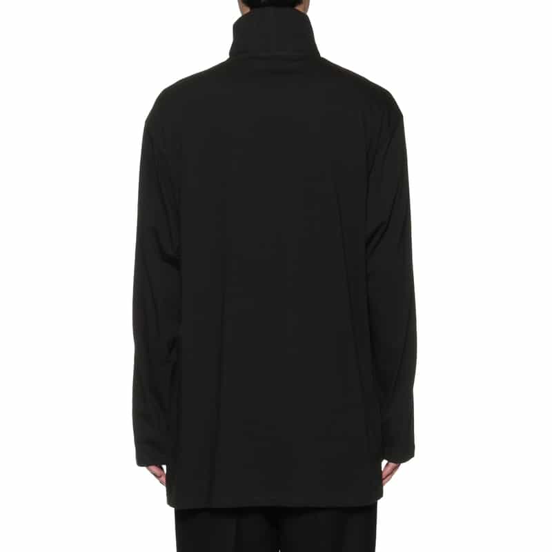 YOHJI YAMAMOTO YOHJI YAMAMOTO ＜ヨウジ ヤマモト＞ ハーフジップカットソー BLACK
