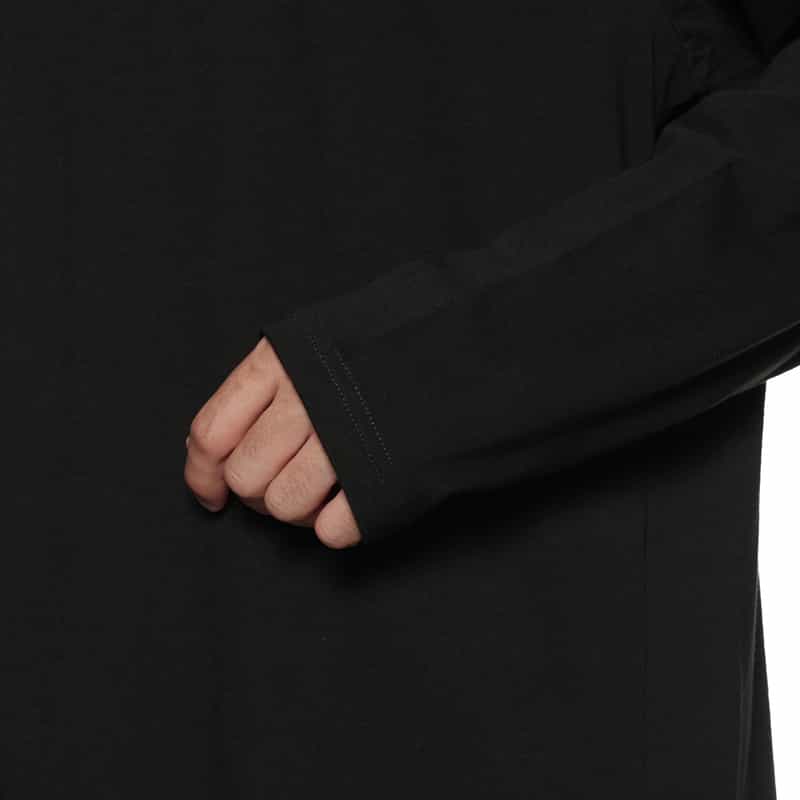 YOHJI YAMAMOTO YOHJI YAMAMOTO ＜ヨウジ ヤマモト＞ ハーフジップカットソー BLACK