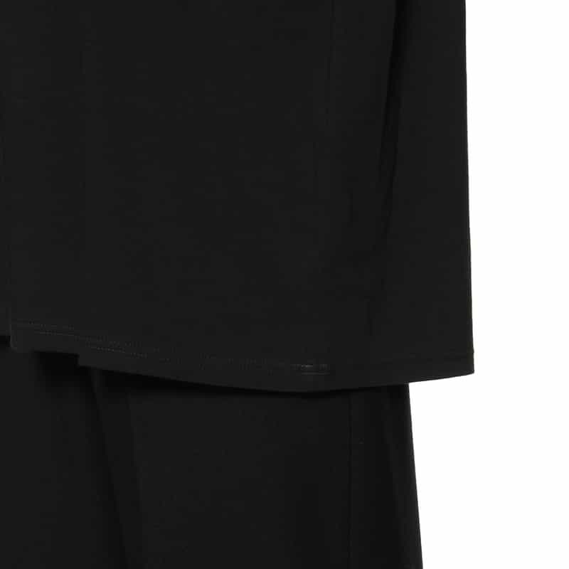 YOHJI YAMAMOTO YOHJI YAMAMOTO ＜ヨウジ ヤマモト＞ ハーフジップカットソー BLACK