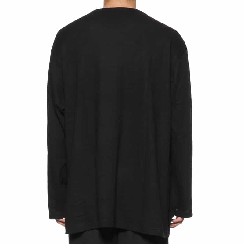 YOHJI YAMAMOTO YOHJI YAMAMOTO ＜ヨウジ ヤマモト＞ ロングスリーブニットプルオーバー BLACK