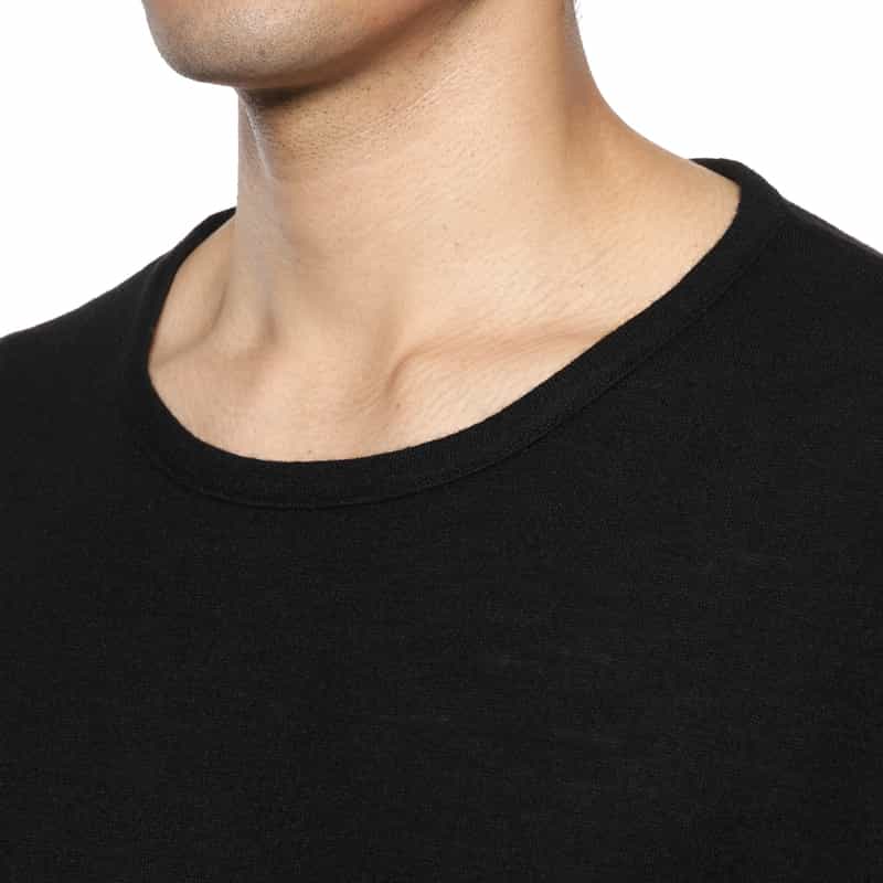 YOHJI YAMAMOTO YOHJI YAMAMOTO ＜ヨウジ ヤマモト＞ ロングスリーブニットプルオーバー BLACK