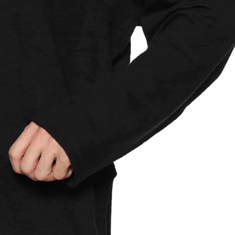 YOHJI YAMAMOTO YOHJI YAMAMOTO ＜ヨウジ ヤマモト＞ ロングスリーブニットプルオーバー BLACK