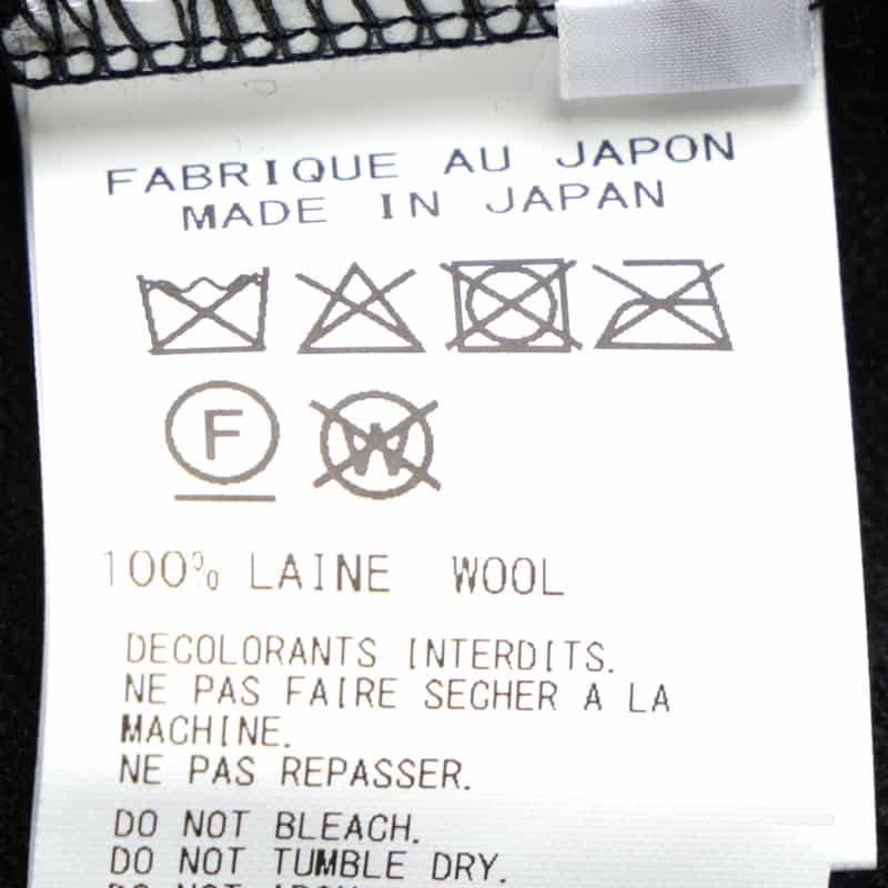 YOHJI YAMAMOTO YOHJI YAMAMOTO ＜ヨウジ ヤマモト＞ ロングスリーブニットプルオーバー BLACK