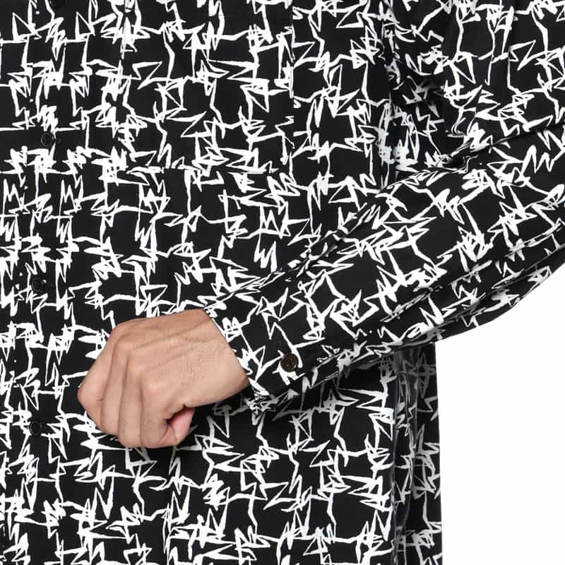 YOHJI YAMAMOTO YOHJI YAMAMOTO ＜ヨウジ ヤマモト＞ オープンカラーシャツ BLACK