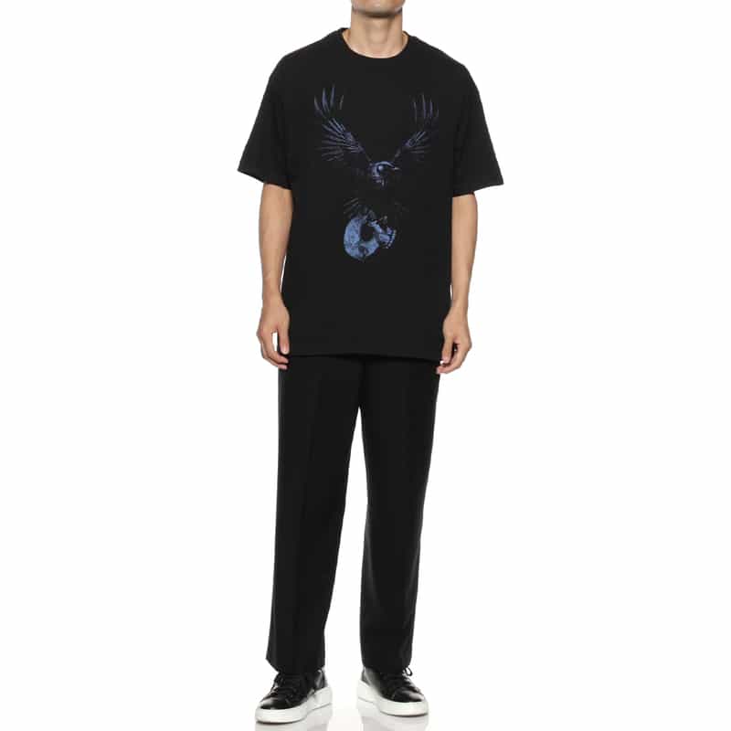 YOHJI YAMAMOTO YOHJI YAMAMOTO ＜ヨウジ ヤマモト＞ プリントTシャツ BLACK