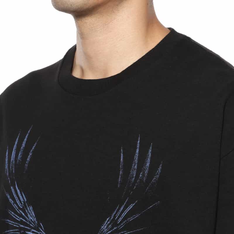 YOHJI YAMAMOTO YOHJI YAMAMOTO ＜ヨウジ ヤマモト＞ プリントTシャツ BLACK