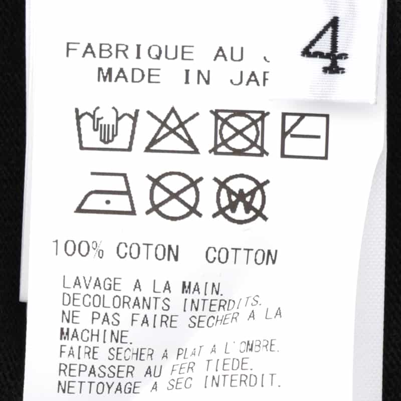 YOHJI YAMAMOTO YOHJI YAMAMOTO ＜ヨウジ ヤマモト＞ プリントTシャツ BLACK