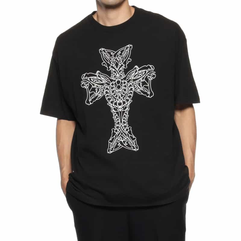 YOHJI YAMAMOTO YOHJI YAMAMOTO ＜ヨウジ ヤマモト＞ プリントTシャツ BLACK