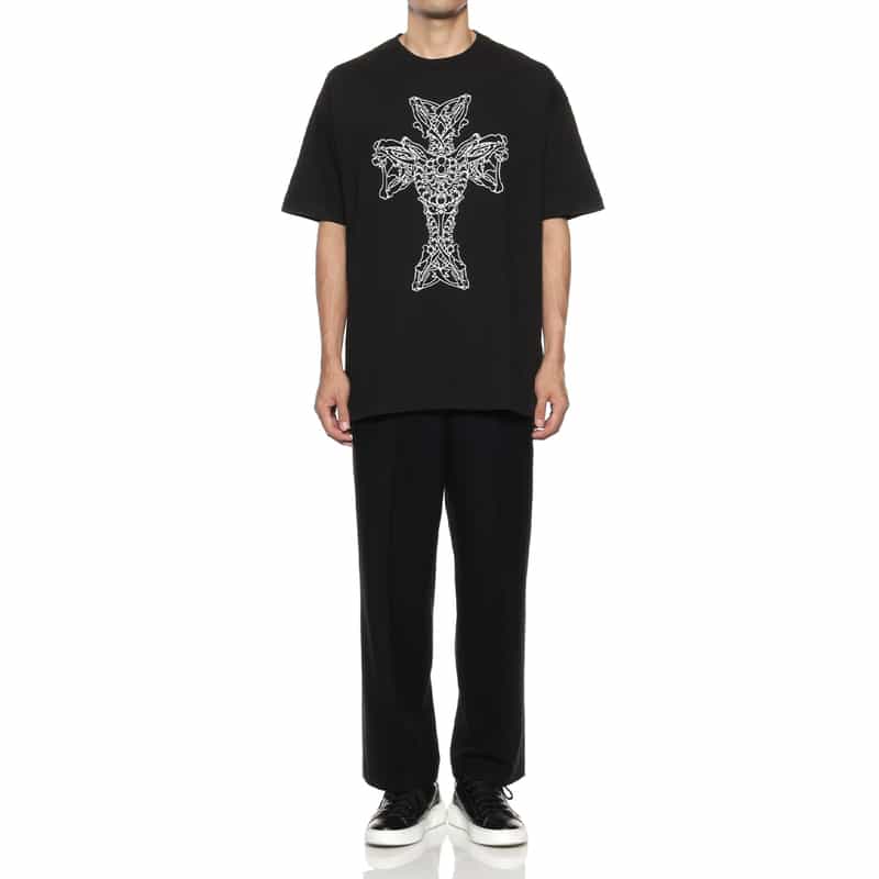 YOHJI YAMAMOTO YOHJI YAMAMOTO ＜ヨウジ ヤマモト＞ プリントTシャツ BLACK
