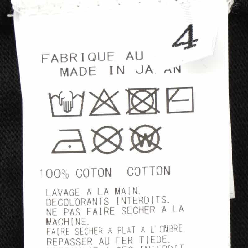 YOHJI YAMAMOTO YOHJI YAMAMOTO ＜ヨウジ ヤマモト＞ プリントTシャツ BLACK