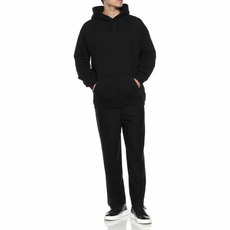 YOHJI YAMAMOTO YOHJI YAMAMOTO ＜ヨウジ ヤマモト＞ スウェットフーディ BLACK