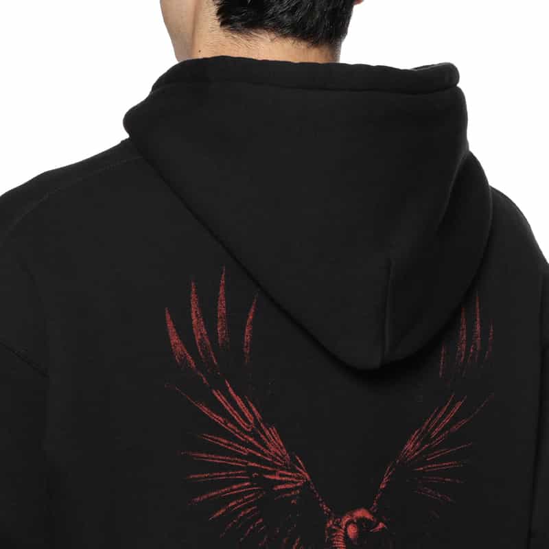 YOHJI YAMAMOTO YOHJI YAMAMOTO ＜ヨウジ ヤマモト＞ スウェットフーディ BLACK