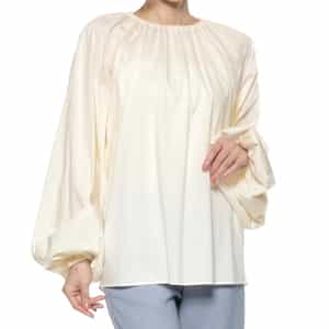 ウォッシャブル ギャザーカットソー