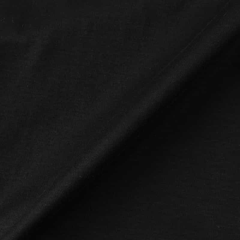 BARNEYS NEW YORK ウォッシャブル バッグギャザー アシンメトリーカットソー BLACK