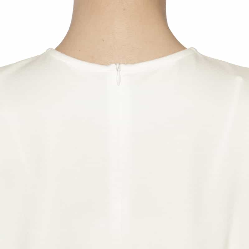 BARNEYS NEW YORK ウォッシャブル バルーンスリーブカットソー WHITE