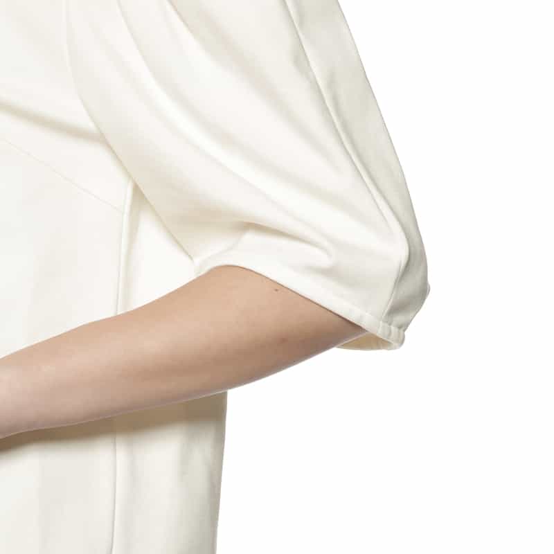 BARNEYS NEW YORK ウォッシャブル バルーンスリーブカットソー WHITE