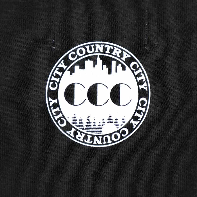 CITY COUNTRY CITY CITY COUNTRY CITY ＜シティーカントリーシティー＞ クルーネックTシャツ BLACK