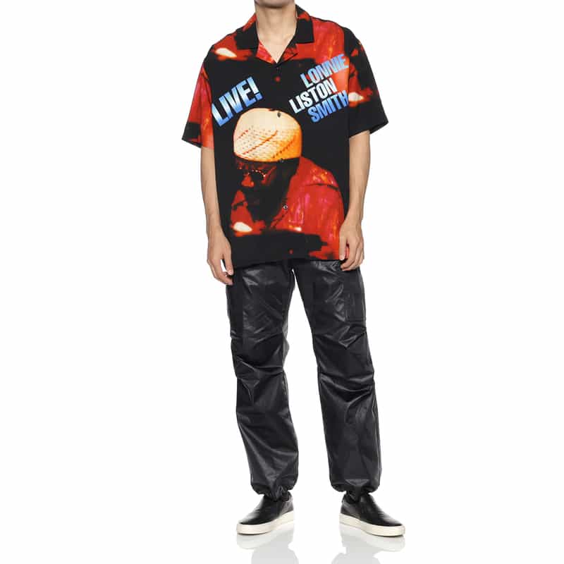 CITY COUNTRY CITY CITY COUNTRY CITY ＜シティーカントリーシティー＞ グラフィックオープンカラーシャツ BLACK