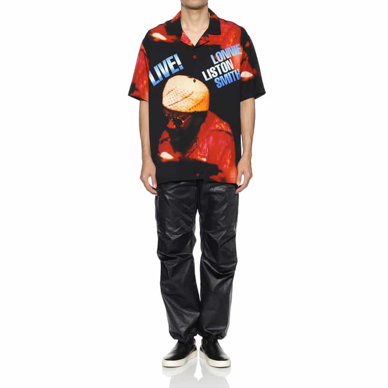 CITY COUNTRY CITY CITY COUNTRY CITY ＜シティーカントリーシティー＞ グラフィックオープンカラーシャツ BLACK