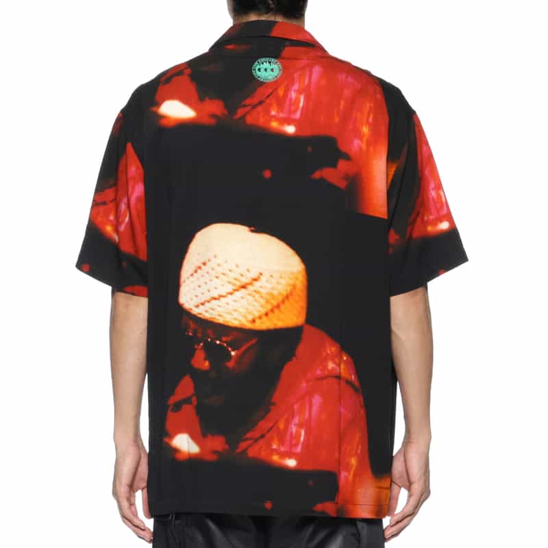 CITY COUNTRY CITY CITY COUNTRY CITY ＜シティーカントリーシティー＞ グラフィックオープンカラーシャツ BLACK