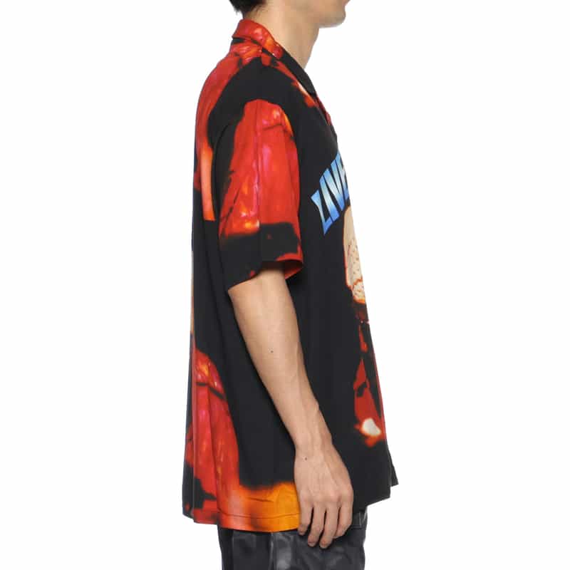 CITY COUNTRY CITY CITY COUNTRY CITY ＜シティーカントリーシティー＞ グラフィックオープンカラーシャツ BLACK