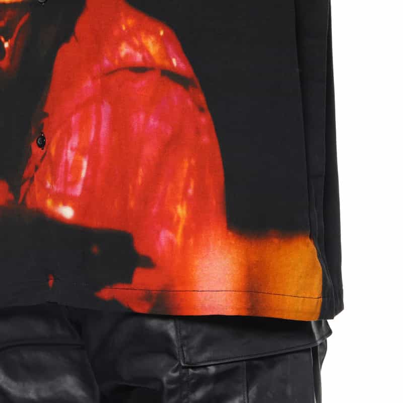 CITY COUNTRY CITY CITY COUNTRY CITY ＜シティーカントリーシティー＞ グラフィックオープンカラーシャツ BLACK