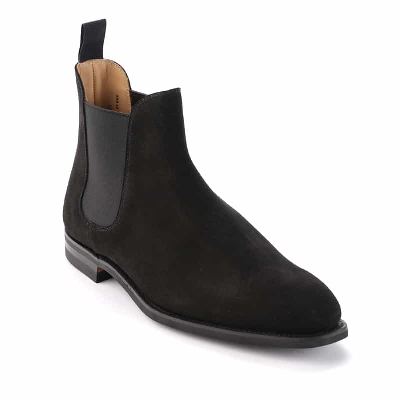 CROCKETT＆JONES CROCKETT＆JONES＜クロケット&ジョーンズ＞ バーニーズ　ニューヨーク限定 スエードサイドゴアブーツ"CHELSEA9" BLACK