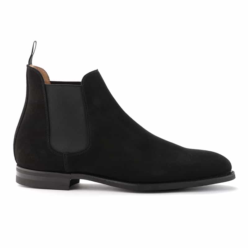 CROCKETT＆JONES CROCKETT＆JONES＜クロケット&ジョーンズ＞ バーニーズ　ニューヨーク限定 スエードサイドゴアブーツ"CHELSEA9" BLACK