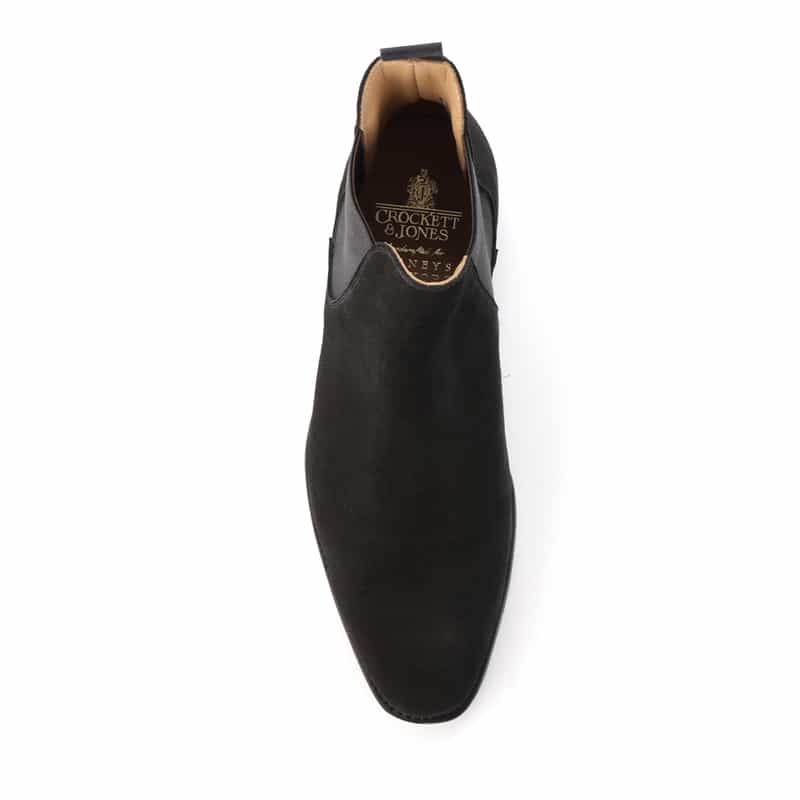 CROCKETT＆JONES CROCKETT＆JONES＜クロケット&ジョーンズ＞ バーニーズ　ニューヨーク限定 スエードサイドゴアブーツ"CHELSEA9" BLACK