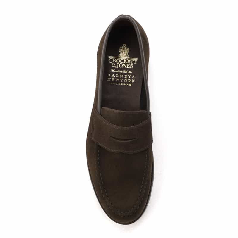 CROCKETT＆JONES CROCKETT＆JONES＜クロケット&ジョーンズ＞ バーニーズ　ニューヨーク限定 スエードローファー"HARBARD2" DARK BROWN