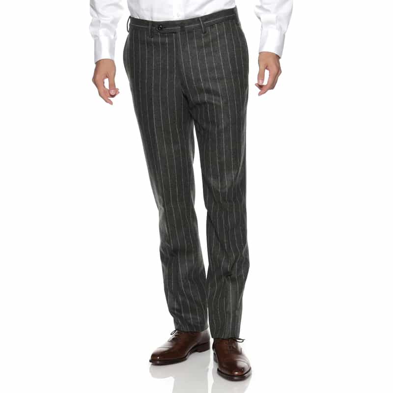 BARNEYS NEW YORK チョークストライプ柄スーツ"MADISON" GRAY