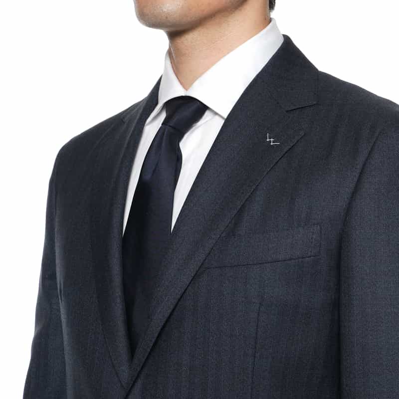 BARNEYS NEW YORK シャドーストライプ柄スーツ"MADISON" NAVY