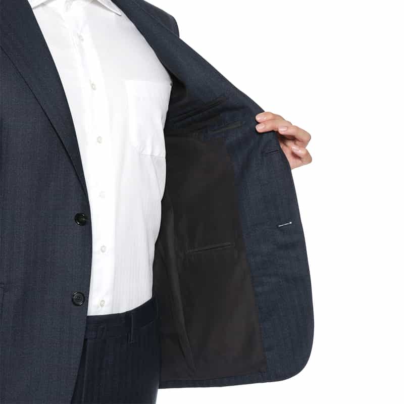 BARNEYS NEW YORK シャドーストライプ柄スーツ"MADISON" NAVY