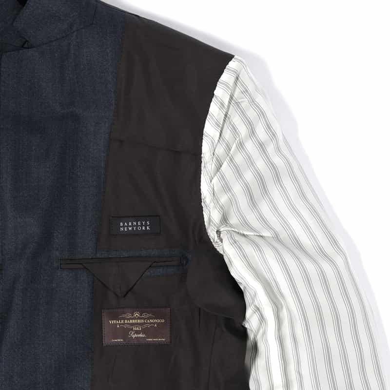 BARNEYS NEW YORK シャドーストライプ柄スーツ"MADISON" NAVY