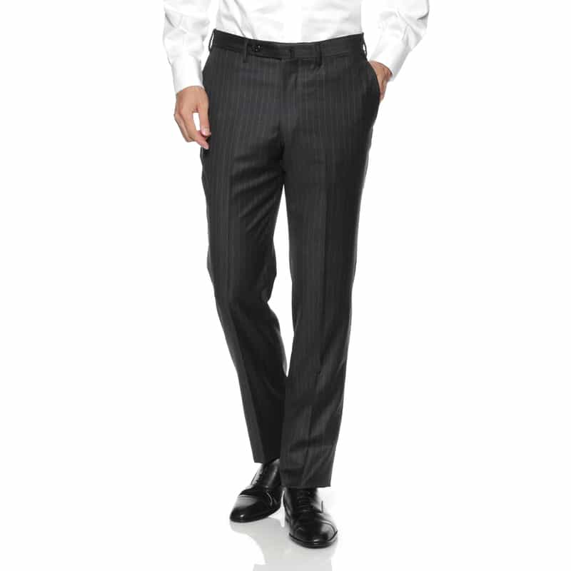 BARNEYS NEW YORK ストライプ柄スーツ"MADISON" DARK GRAY