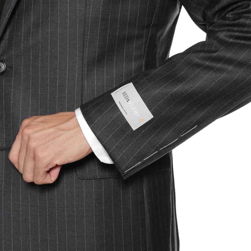 BARNEYS NEW YORK ストライプ柄スーツ"MADISON" DARK GRAY