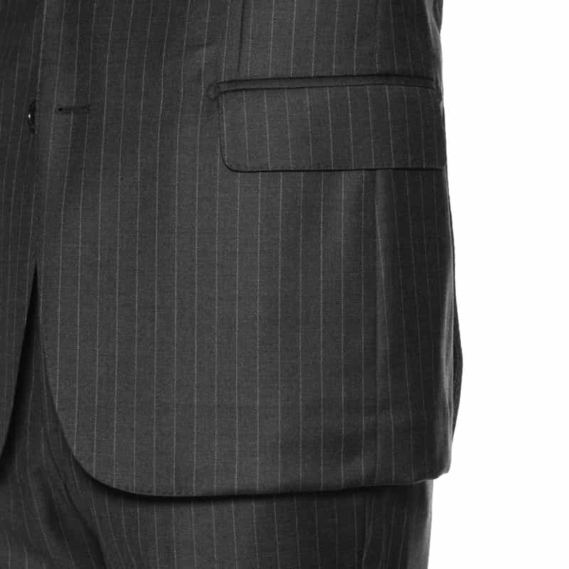 BARNEYS NEW YORK ストライプ柄スーツ"MADISON" DARK GRAY