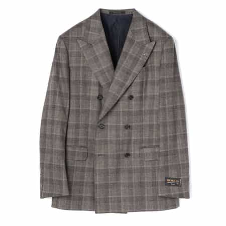 BARNEY'S NEW YORK チェック柄ジャケット グレンチェック柄スーツ