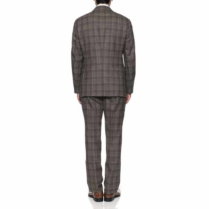 BARNEYS NEW YORK グレンチェック柄スーツ"BROOKLYN" BEIGE