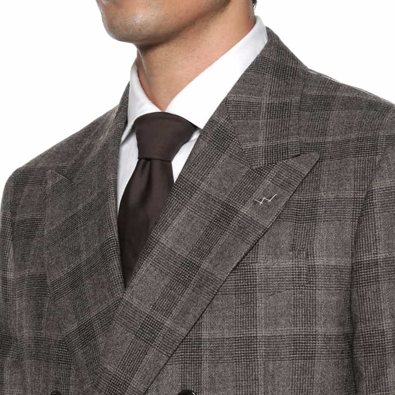 BARNEYS NEW YORK グレンチェック柄スーツ"BROOKLYN" BEIGE