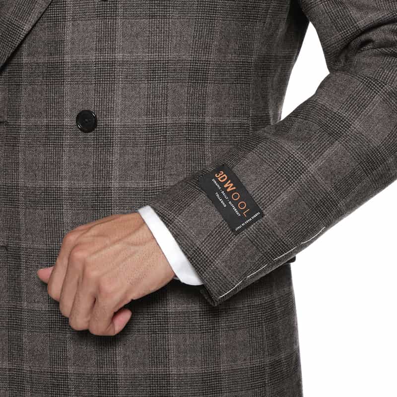 BARNEYS NEW YORK グレンチェック柄スーツ"BROOKLYN" BEIGE