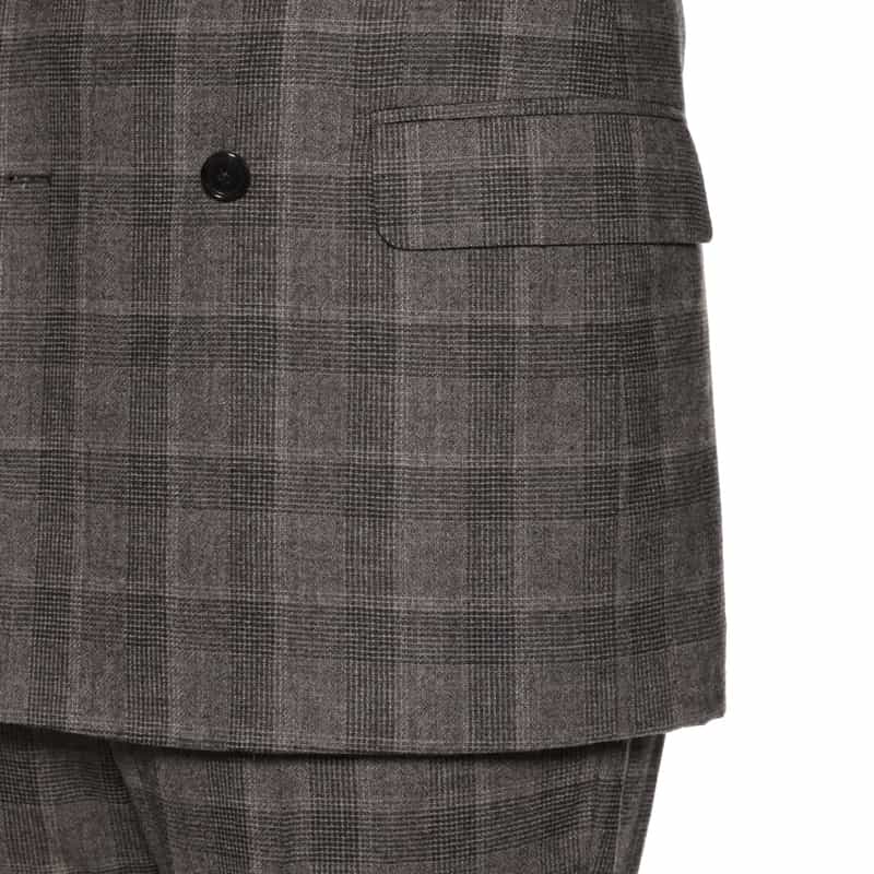 BARNEYS NEW YORK グレンチェック柄スーツ"BROOKLYN" BEIGE