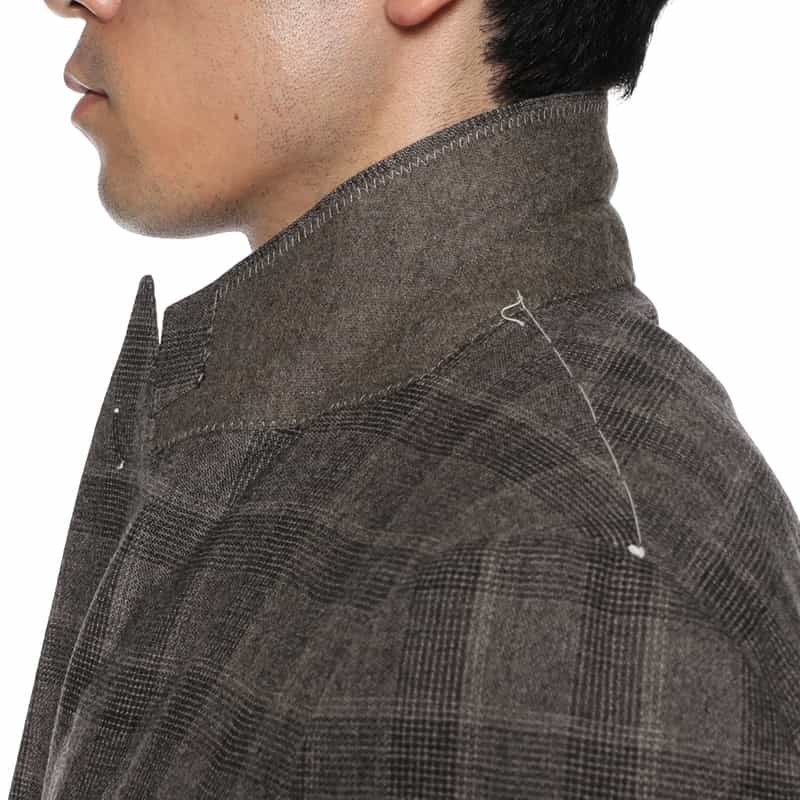 BARNEYS NEW YORK グレンチェック柄スーツ"BROOKLYN" BEIGE