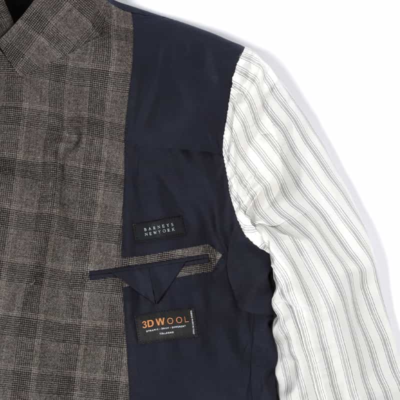 BARNEYS NEW YORK グレンチェック柄スーツ"BROOKLYN" BEIGE