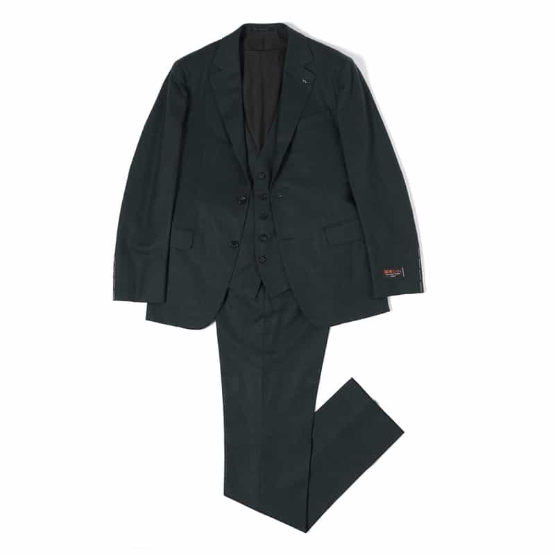 BARNEYS NEW YORK スリーピーススーツ"MADISON" GREEN