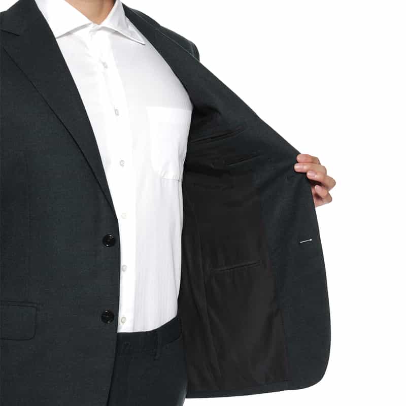 BARNEYS NEW YORK スリーピーススーツ"MADISON" GREEN