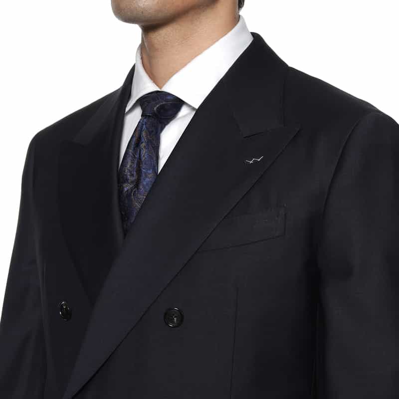 BARNEYS NEW YORK ダブルブレストスーツ"BROOKLYN" NAVY