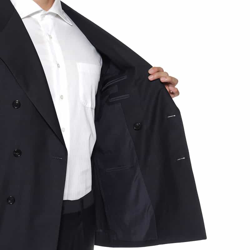 BARNEYS NEW YORK ダブルブレストスーツ"BROOKLYN" NAVY