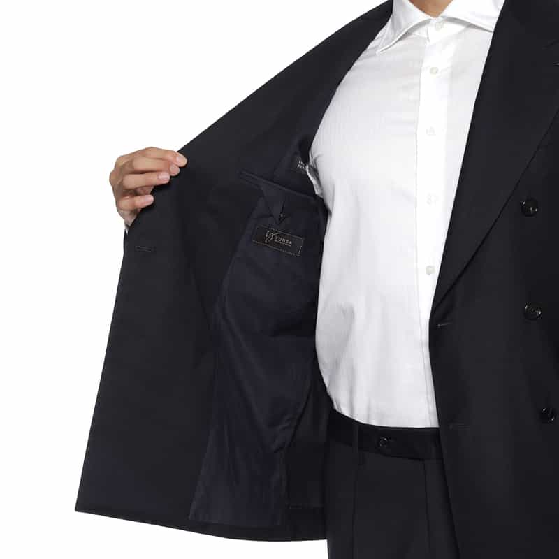 BARNEYS NEW YORK ダブルブレストスーツ"BROOKLYN" NAVY